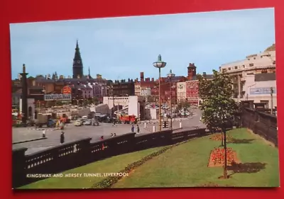 Unposted Vintage J Salmon Postcard - Kingsway & Mersey Tunnel Liverpool #j • £1.50