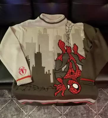 Official Licensed MARVEL Spider-Man Knitted Sweater 2001 Super Rare Size L Adult • $150
