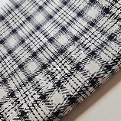 100% Cotton Fabric Tartan Check Plaid Stripe Dress Craft Quilting Material 58  • £3.64