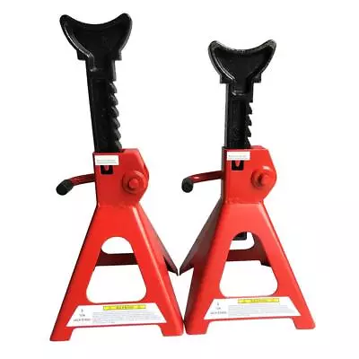 BIG RED 3 Ton (6000 Lb) Torin Steel Jack Stands Capacity RedSet Of 2 • $32.23