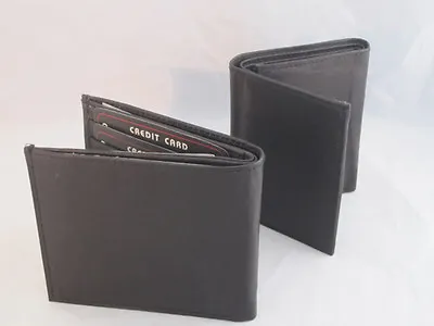 Mens Leather Wallet Trifold Bifold Zipper Excellent Quality Comes In A Gift Box • $12.99