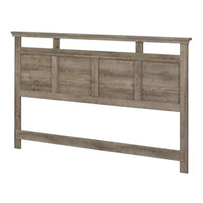 Pemberly Row Modern Queen King Panel Headboard In Weathered Oak • $231.96