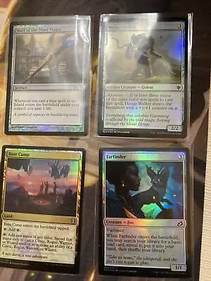 Magic The Gathering 4 Foil Card Lot - Staff Of The Mind Magus Base Camp • $1.75