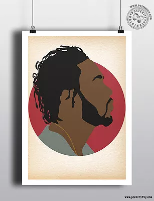 £12 • Buy KENDRICK LAMAR - Minimalist Hip Hop Heads Hair Poster Minimal Posteritty Art Rap