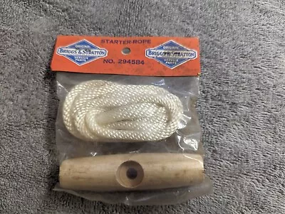 New Genuine Briggs And Stratton Vintage Starter Rope And Handle 294584 • $14.99