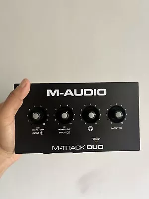 M-Audio M-Track Duo USB Audio Interface For Recording - Black • £35
