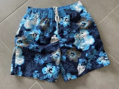 Zoggs Mens Aloha Blue  Floral Swim Shorts - Size Large RRP £35 • £9.99