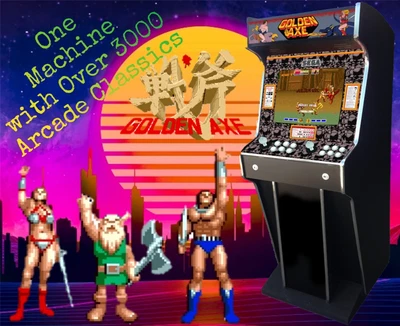 FULL SIZE ARCADE MACHINE  | GOLDEN AXE Artwork | 3000 Games  BRAND NEW | UK MADE • £899.92
