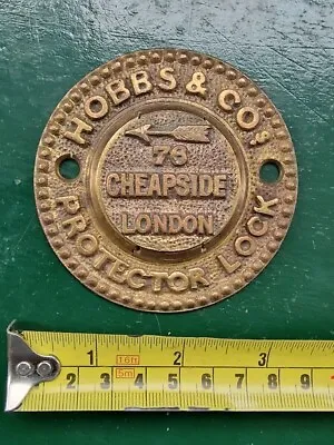 £25.99 • Buy Safe Plaque Safe Plate Escutcheon  Hobbs & Co No2