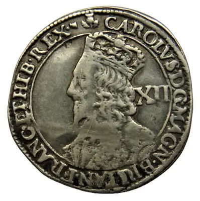 £425 • Buy 1637-42 Charles I Scotland Hammered Twelve Shillings Falconer's Issue Coin