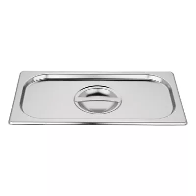 Gastronorm Pan 1/3 Size Stainless Steel Bain Marie Pot Food Storage Lid • £6.25