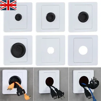 Outlet Hole Cable Cover Wall Blank Panel Cable Socket Panel Decorative Cover -UK • £4.67