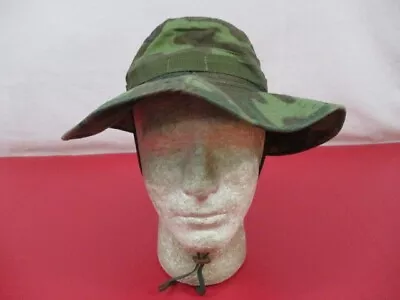 Vietnam Era US Army ERDL Camouflage Ripstop Jungle Boonie Hat - Sz 6 7/8 - XLNT • $29.99