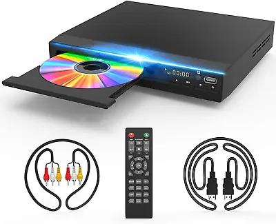 DVD Player All Region Free DVD CD Disc HD AV Output Remote Control US • $51.18