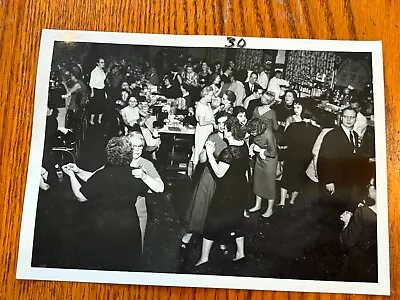 Cool Vintage B & W Photo Mid Century Party Photo Women Dancing • $13.05