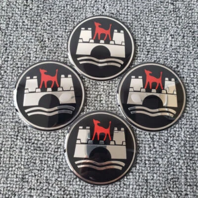 65mm WOLFSBURG Emblem Logo Car Wheel Center Hub Cap Badge Decal Sticker 4pcs • $12.86