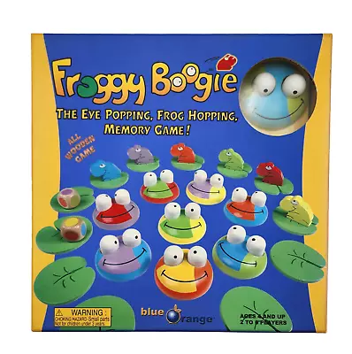 Froggy Boogie Memory Board Game Wooden Frog Hopping Around Pond Family 2006 • $20