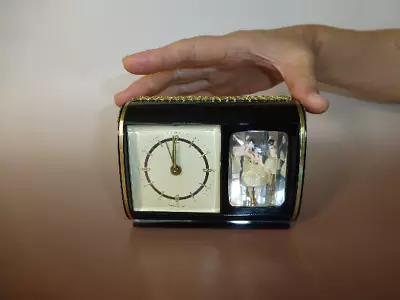 Vintage Reuge Dancing Ballerina Music Box Mechanical Alarm Clock (Watch Video) • $435