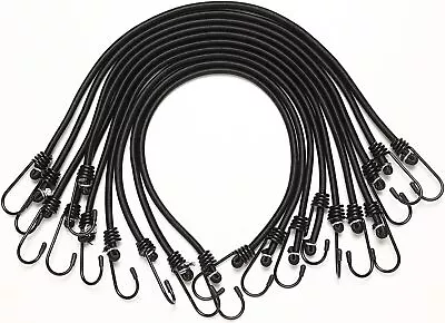 Bungee Cord Heavy Duty With Hooks 1/4 X12  Cords Straps  • $16.44