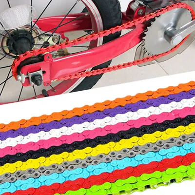 96 Links 1/2  * 1/8  Bike Chain Fixed Gear Track BMX Single Speed Bicycle Chain • $19.58