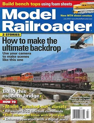 Model Railroader Magazine Ultimate Backdrop Diesel Smokes Modern Bridge 2012 • $13.45