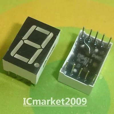 50 PCS 0.56 Inch GREEN 7 SEGMENT LED DISPLAY COMMON ANODE LD-5161BG • $10.99