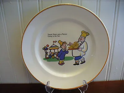 Vintage Cartwright & Edwards Norville Ware Simple Simon Nursery Rhyme Plate • $5