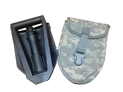 AUTHENTIC USGI ENTRENCHING TOOL SHOVEL [E-TOOL] With FREE ACU DIGITAL CAMO POUCH • $34.95