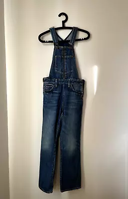 Levi's Orange Tab Zip Front Denim Overalls Dungarees Size W24 • $90