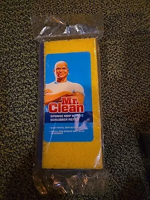 MR. CLEAN Snap On / Off Sponge Mop Refill Scrubber Yellow Replacement • $9.45