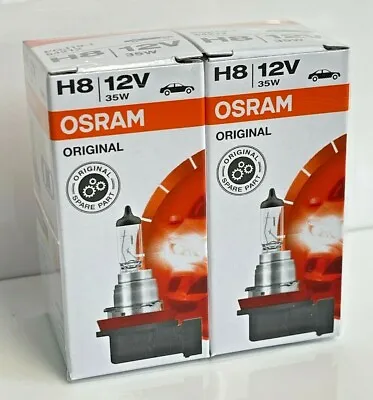 2x Osram H8 Halogen Fog Bulb Lamps  64212 12V 35W  • $16.95