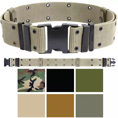 Tactical Pistol Belt Web Utility ALICE Marine Corps Adjustable Work Duty Belt • $15.99