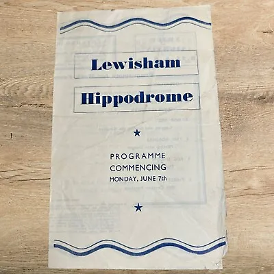 Vintage June 1948 - Lewisham Hippodrome Variety Show Programme • £3.99