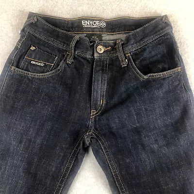 Enyce Jeans Mens Size 30x28* Blue Straight Loose Fit Dark Wash Denim • $18.99