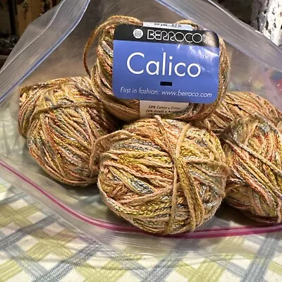 Lot Of 16 Matched Skeins Berroco CALICO - Color 1820. Dye Lot 189 • $34.99