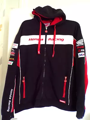 Honda Racing Hooded Bomber Jacket Xl By Clinton Good Cond • £7.50