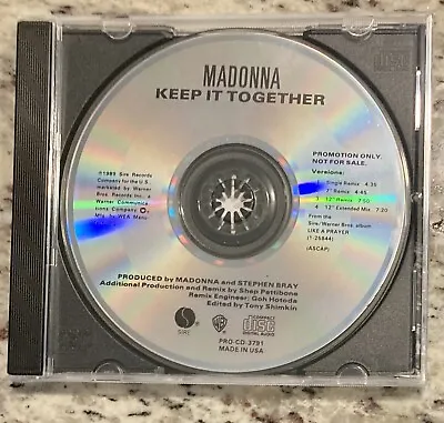 Exclusive Remix! USA Promo Only! Madonna Keep It Together  • $38.25