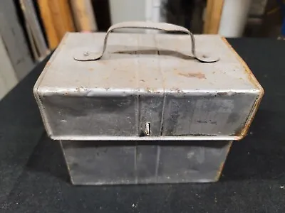 Vintage Old Metal Tool/Storage Box • $18