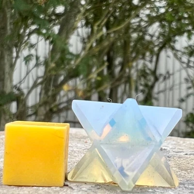Opalite Merkaba Star - Authentic Healing Crystals Natural Energy Stones • £8.40