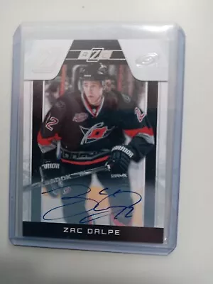 2010-11 Panini Zenith Zac Dalpe Auto Autograph /999 Rookie #201 Hurricanes Rc • $3.59