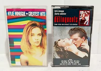 Kylie Minogue Greatest Hits & The Delinquents Soundtrack Cassette Tape 80s Music • $29.99