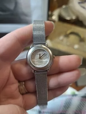 Vintage Claremont Wristwatch 19-031 Silver Mesh Band New Battery • $20