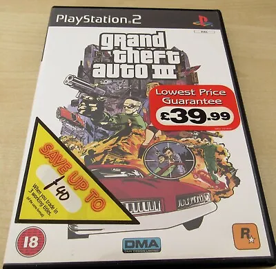 £7.99 • Buy Grand Theft Auto III PS2 Complete With Manual / Poster Pal 