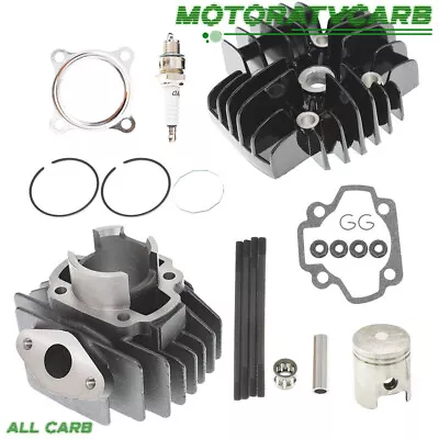 ALL-CARB 50cc Cylinder Piston Gasket Head Top End Kit For Yamaha PW50 1981-2018 • $38.88