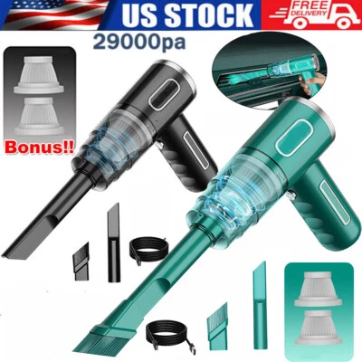 $15.09 • Buy Cordless Hand Held Vacuum Cleaner Mini Portable Car Auto Home Wireless 29000pa
