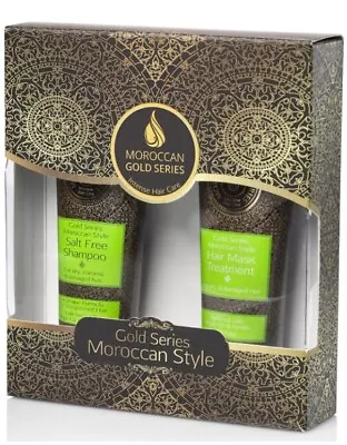 Moroccan Gold Series Salt Free Shampoo & Hair Mask - Travel Set • £13.95