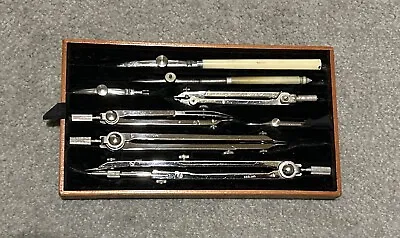 Vintage Architect Draftsman Set Mathematical Drawing Instruments • £120