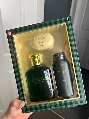 M&S Marks & Spencer WOODSPICE Deadstock 2018 GIFT SET 100ml Aftershave TALC Soap • £38