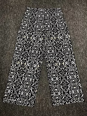 New Directions Palazzo Pants Tribal Print Flare Leg Size M • $14.98