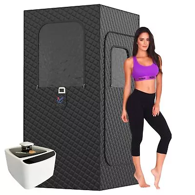 Portable Sauna Tent Full Size Personal Sauna Home Spa One Person Relaxation 2... • $149.98